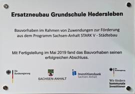 schild f rderung grundschule hedersleben